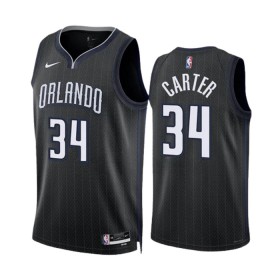 Camiseta Hombre NBA Orlando Magic Wendell Carter JR 34 2022-23 Nike City Edition Negro Swingman